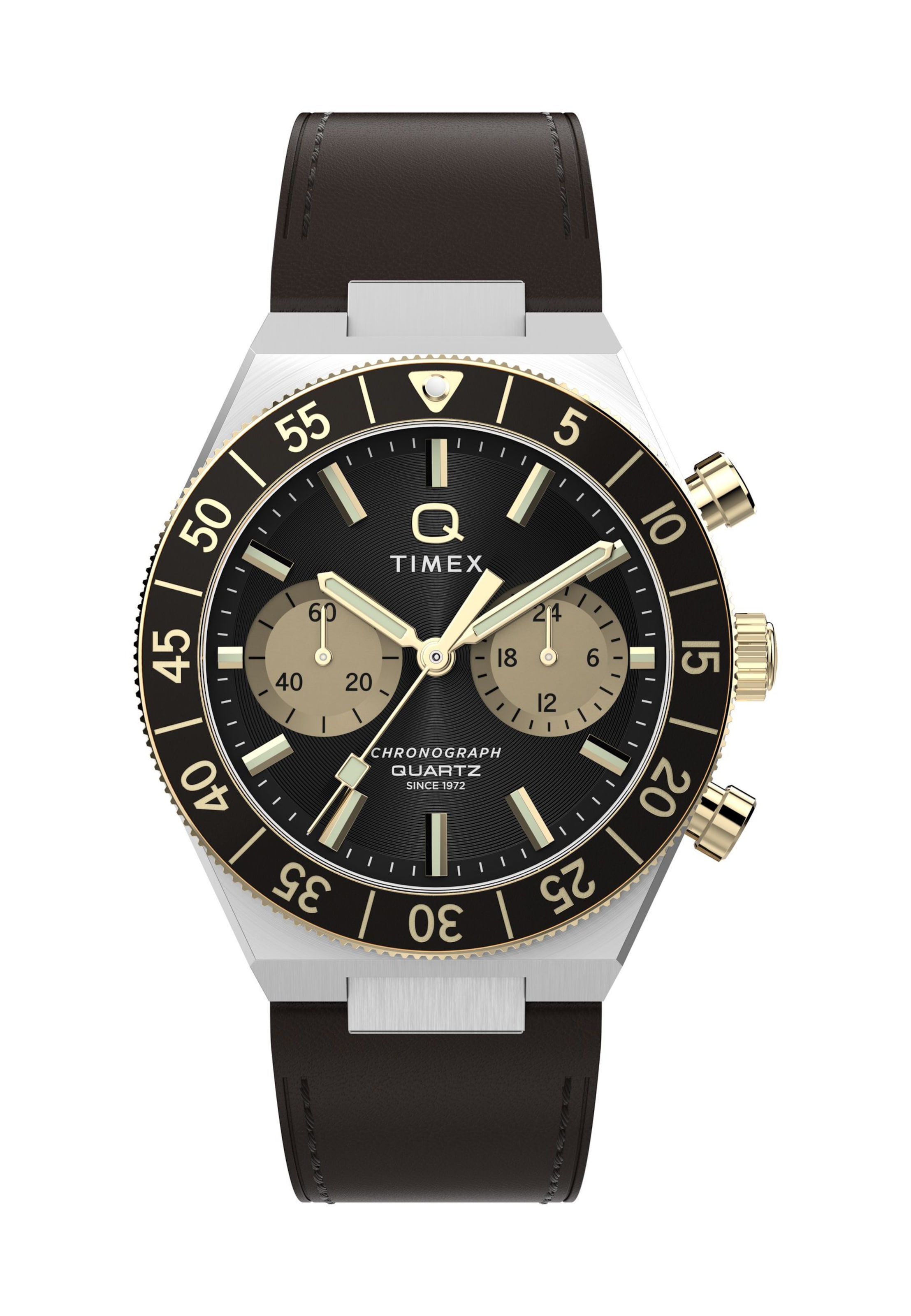Orologio analogico di TIMEX in marrone: frontale