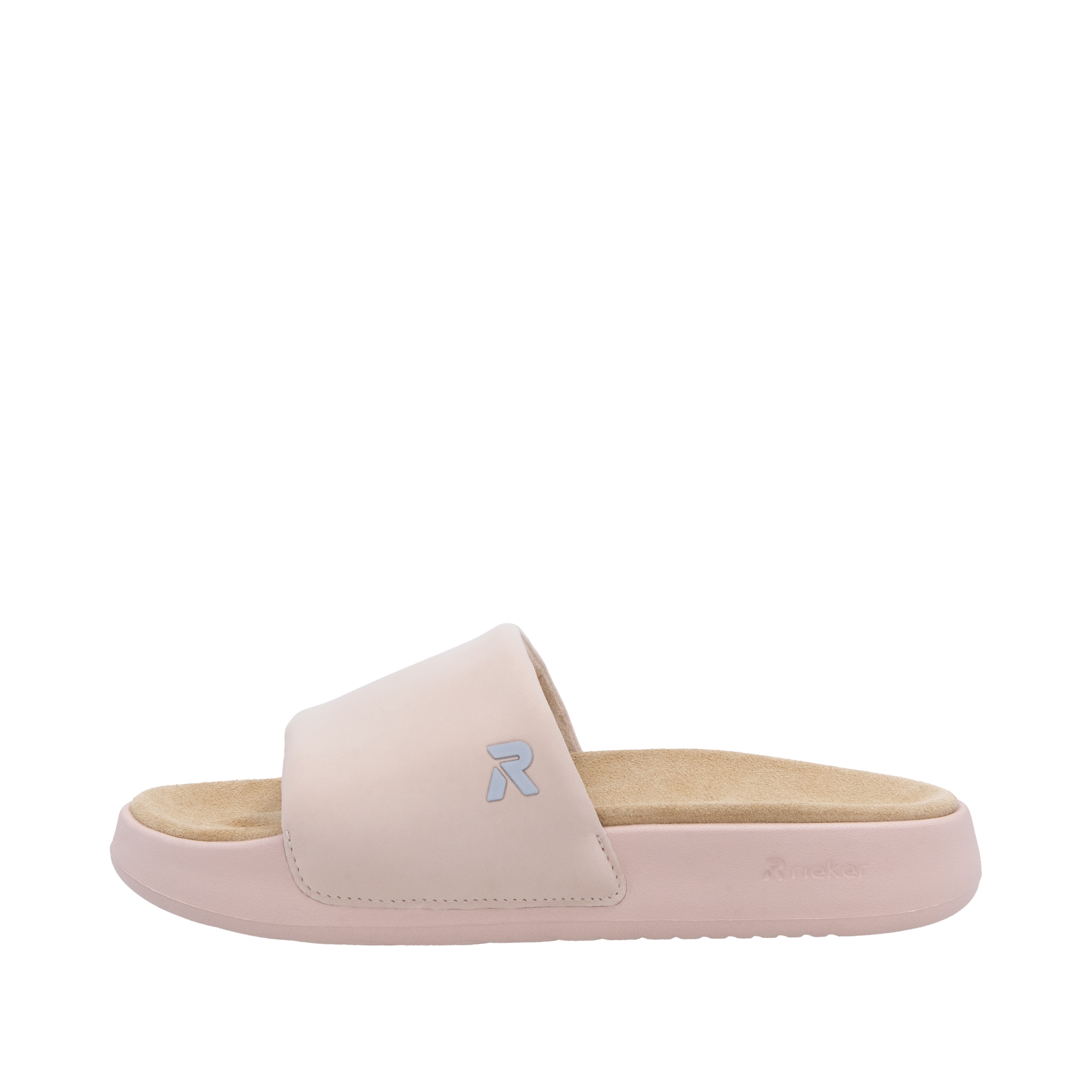 Mule Rieker Sport en rose : devant
