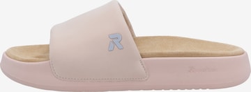 Rieker Sport Pantolette in Pink: Vorderseite