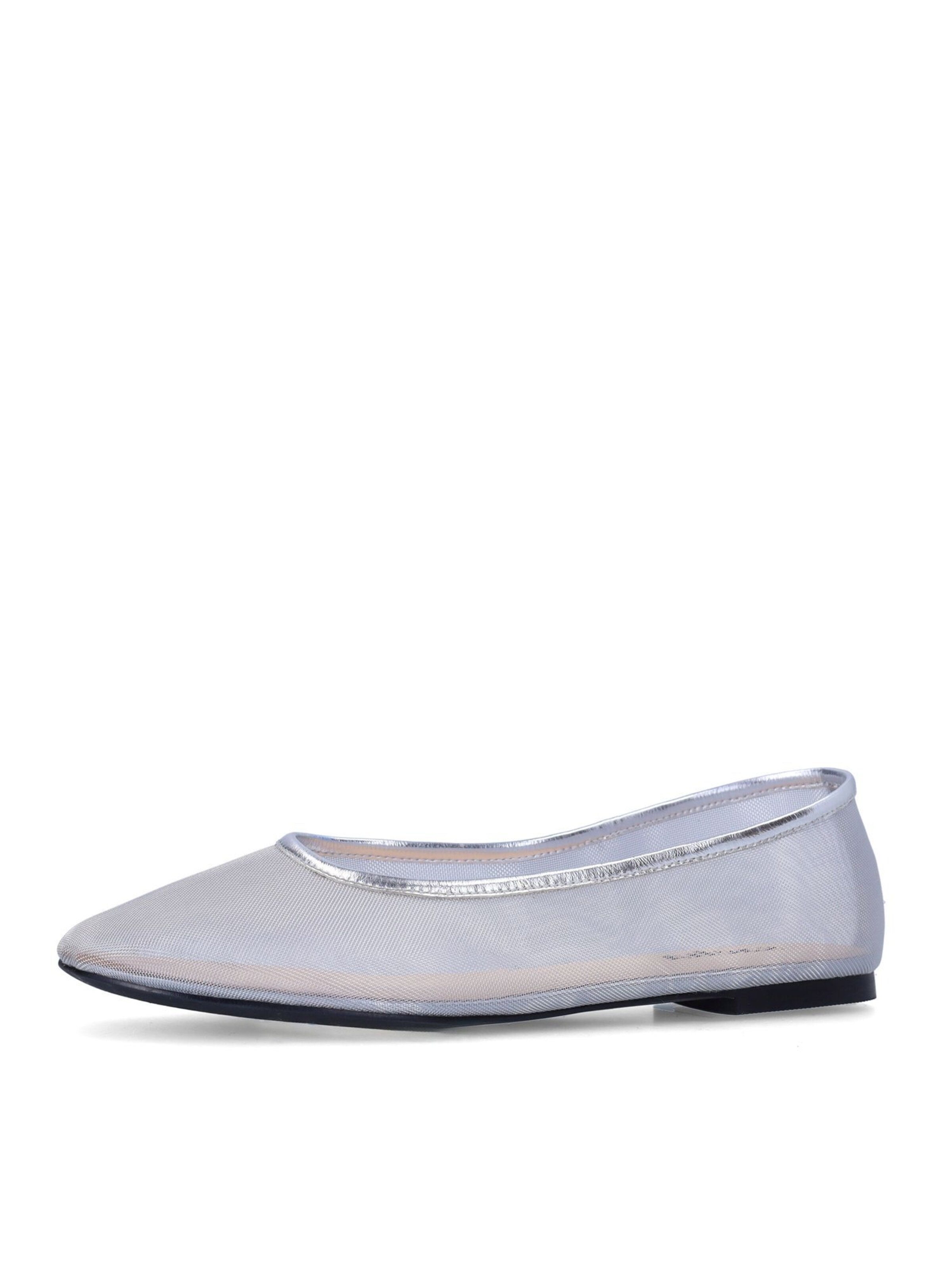 Ballerines SACHA en argent : devant