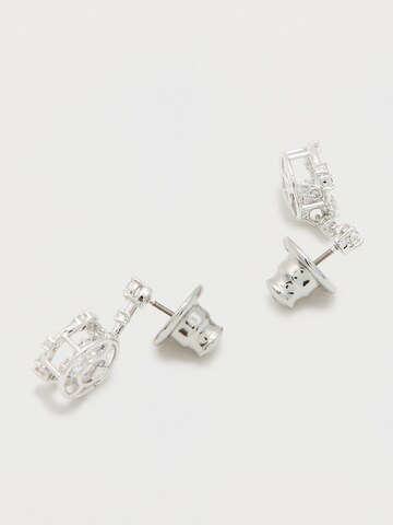 Cercei de la Swarovski pe argintiu