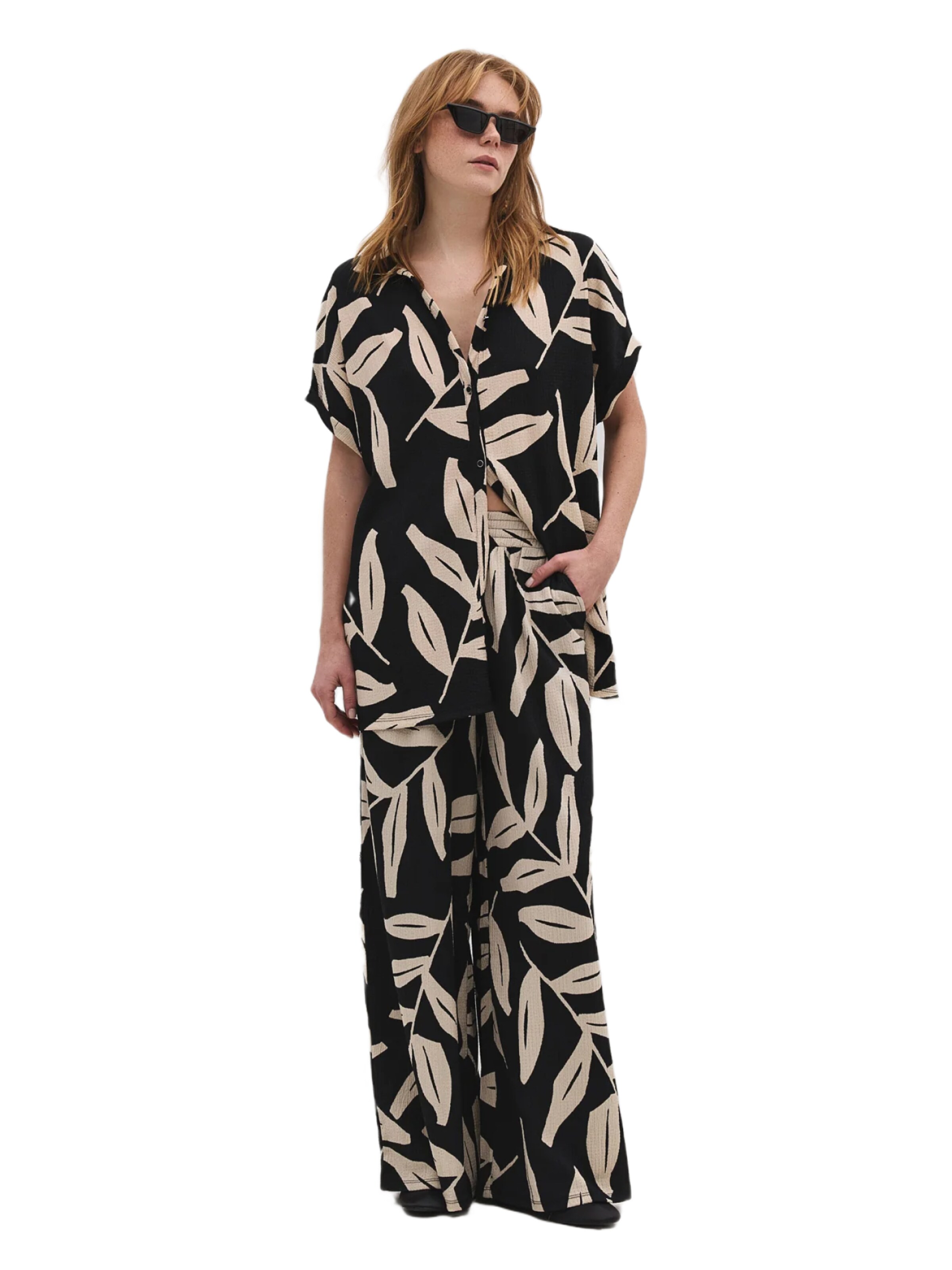 No Matter What Blouse in Black: front