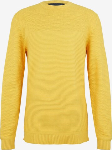 Pull-over TOM TAILOR en jaune : devant