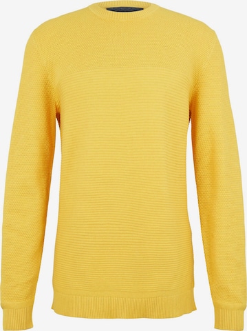 TOM TAILOR Sweater in Yellow: front