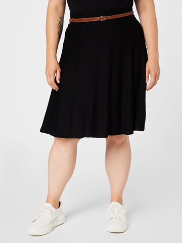 ABOUT YOU Curvy - Falda 'Elena' en negro: frente