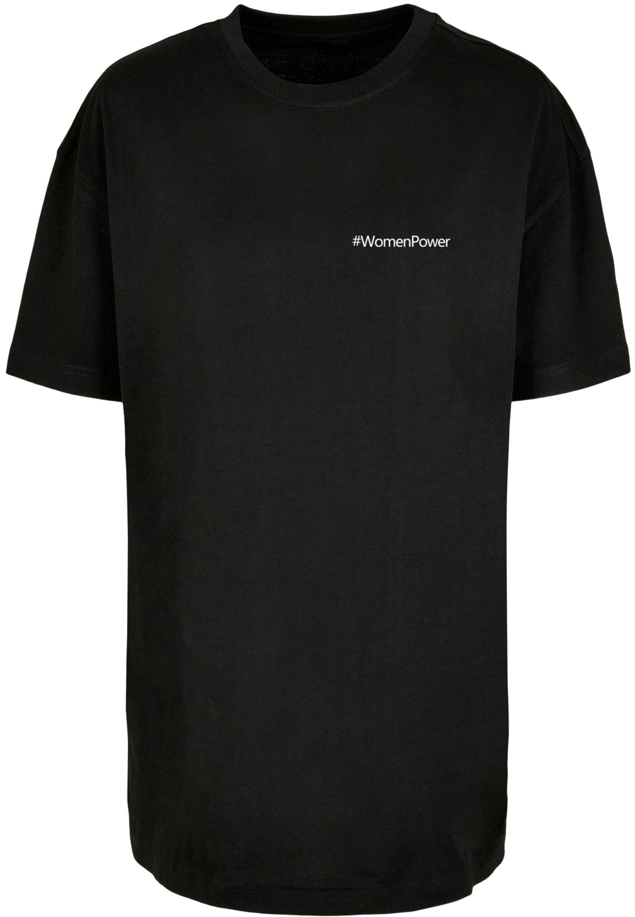 Merchcode Shirt 'WD - Strong As A Woman' in Black: front