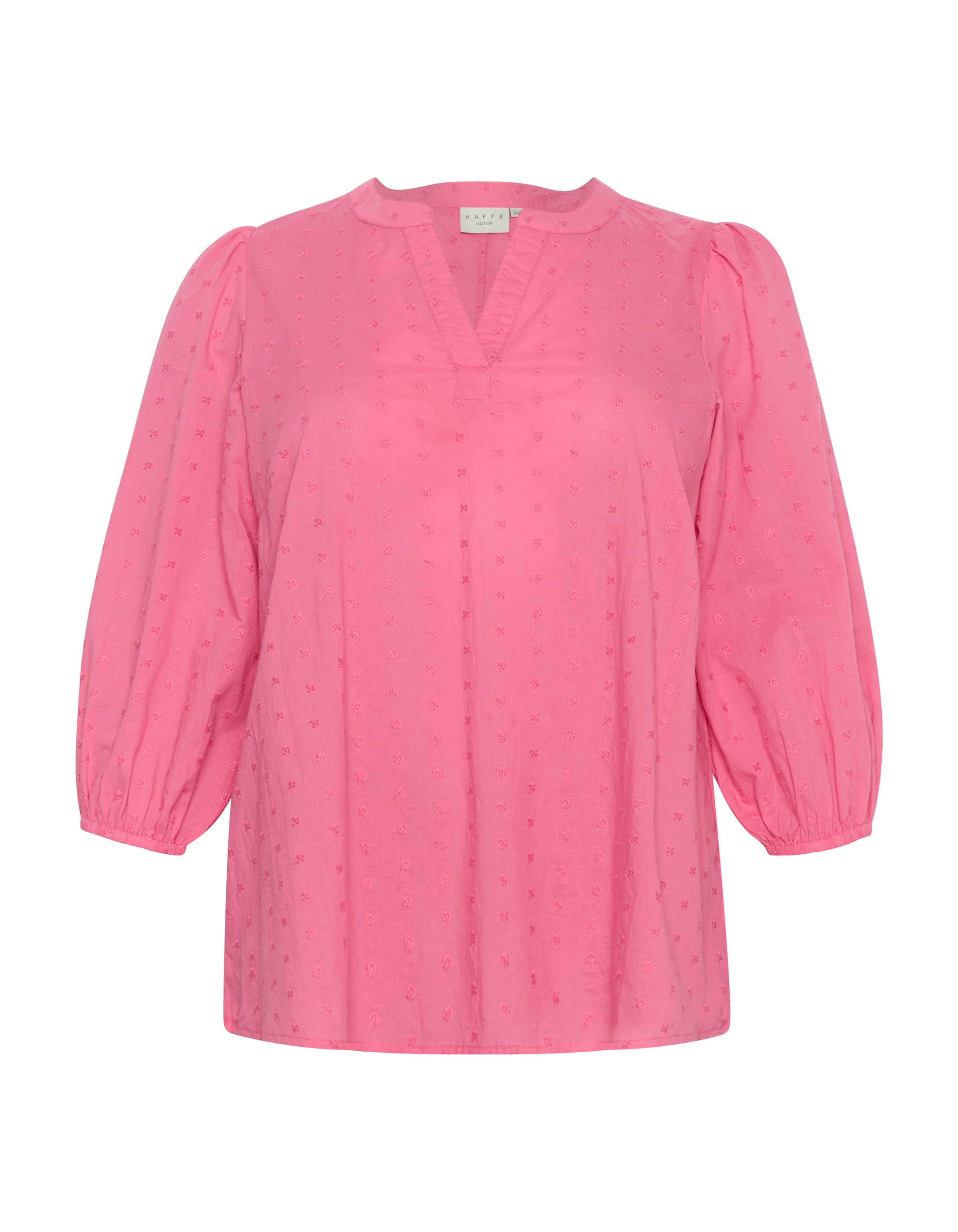 KAFFE CURVE Blus 'Jolana' i rosa: framsida