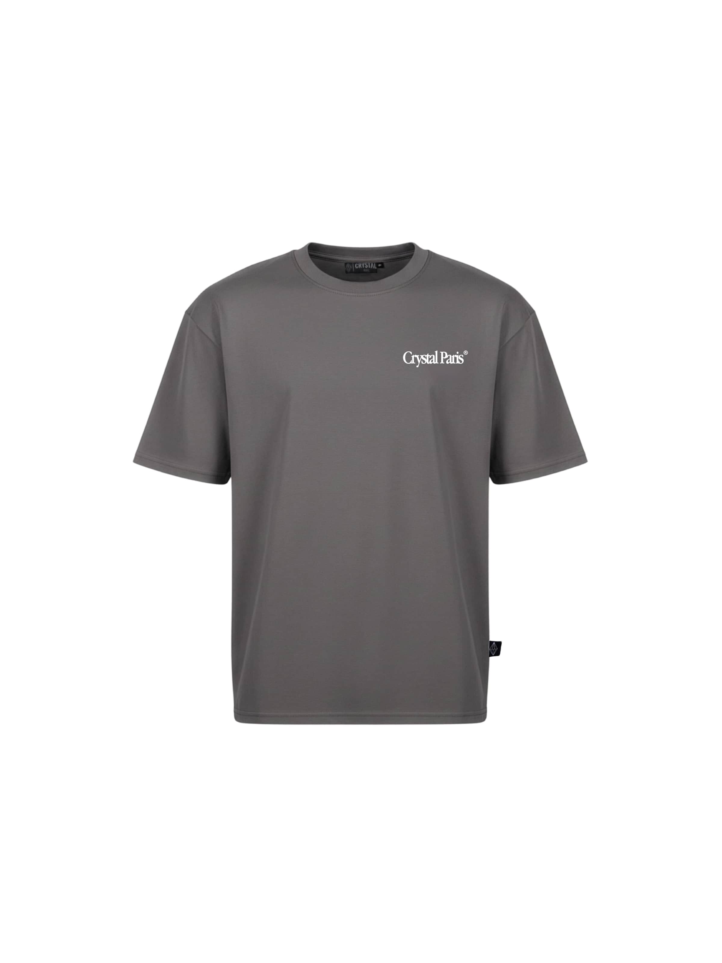 Crystal Paris Shirt 'Time'‌‌‌‌‌‌ in Grau: Vorderseite