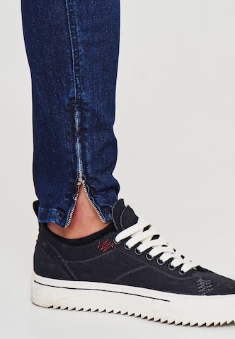 behype Slimfit Jeanshose 'SPIKE' in Blau