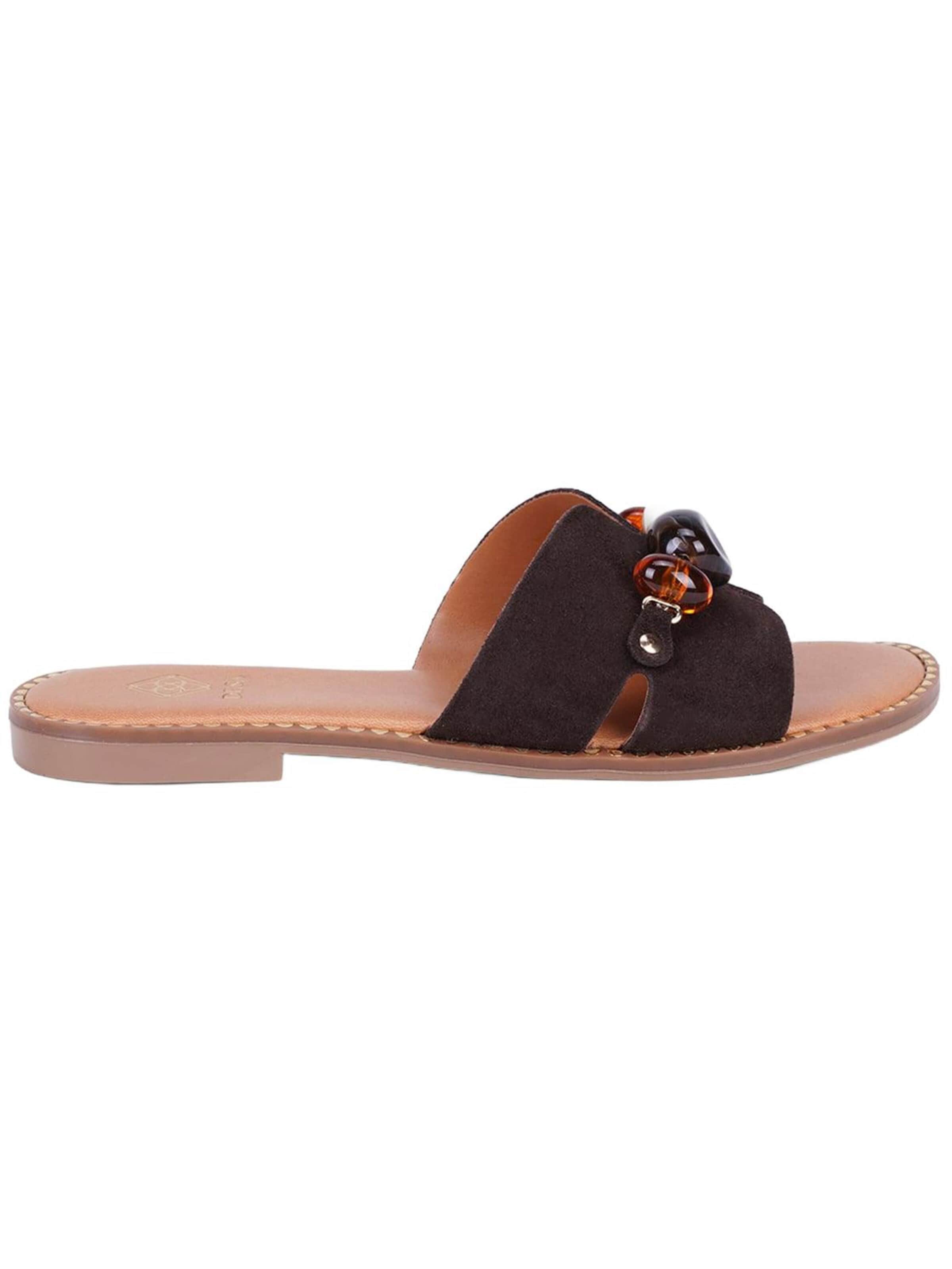 Desa Pantolette 'Folien'‌‌‌‌‌‌‌‌‌ in Braun