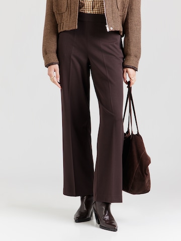 SELECTED FEMME Bő szár Ráncos nadrág 'SLWEMMA-TARA' - barna: elől