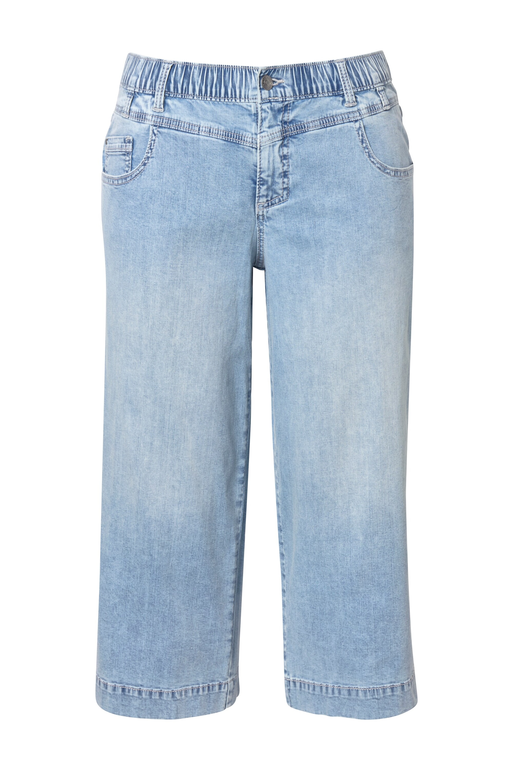 LAURASØN Wide leg Jeans in Blauw: voorkant