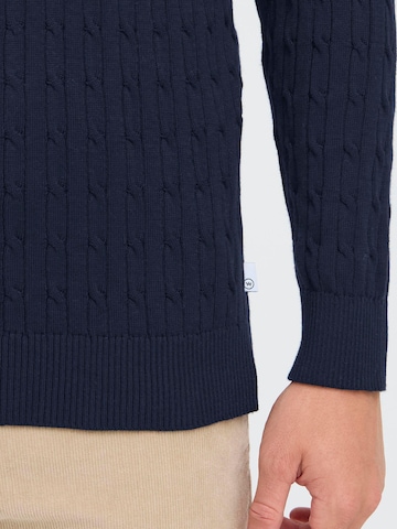 Kronstadt Sweater ' KSCall half zip ' in Blue