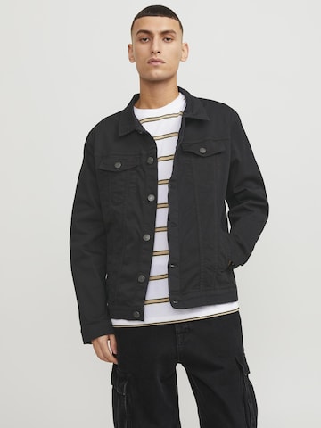 JACK & JONES Between-Season Jacket in Black: front