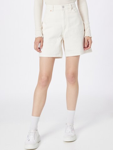 Monki Loose fit Jeans in White: front