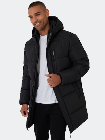 Threadbare Mantel 'Strike' in Schwarz: Vorderseite