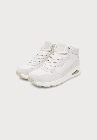 Sneaker alta 'UNO' di SKECHERS in bianco