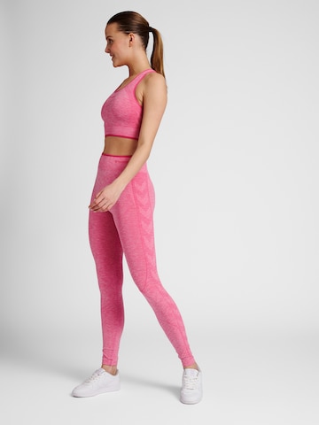 Hummel Bustier Sports-BH i pink