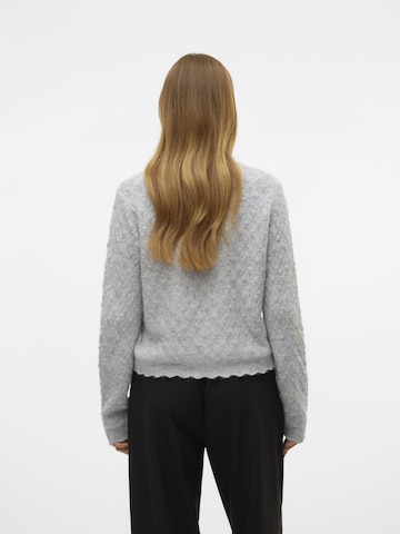 VERO MODA Gebreid vest 'PURDIE ' in Grijs