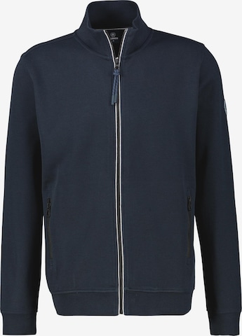 LERROS Sweatjacke 'Basic' in Blau: Vorderseite