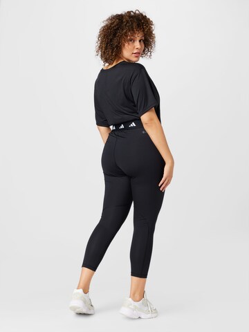 ADIDAS PERFORMANCESkinny Sportske hlače 'Techfit ' - crna boja