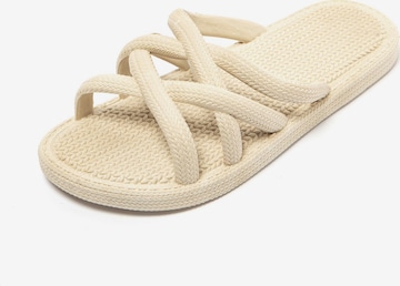 Brasileras Sandaal 'Gezer Mersin' in Beige: voorkant