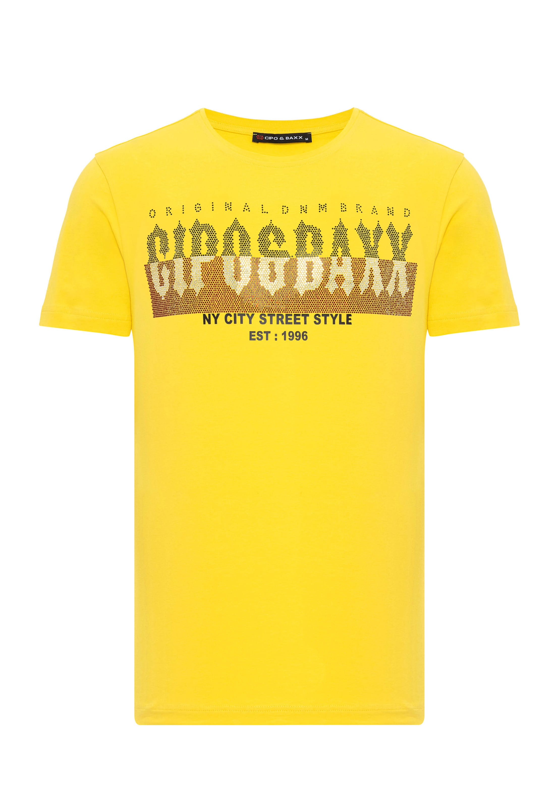 CIPO & BAXX T-Shirt in Gelb: Vorderseite