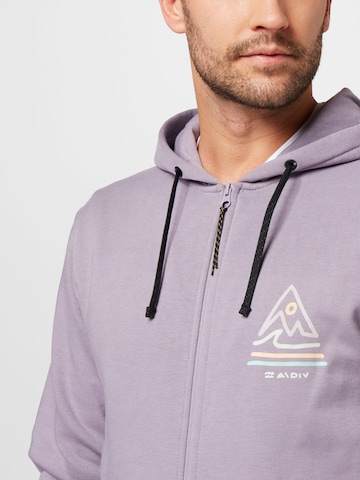 BILLABONG Athletic Zip-Up Hoodie 'Peak' in Purple