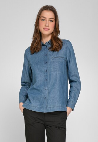 Peter Hahn Blouse in Blauw: voorkant