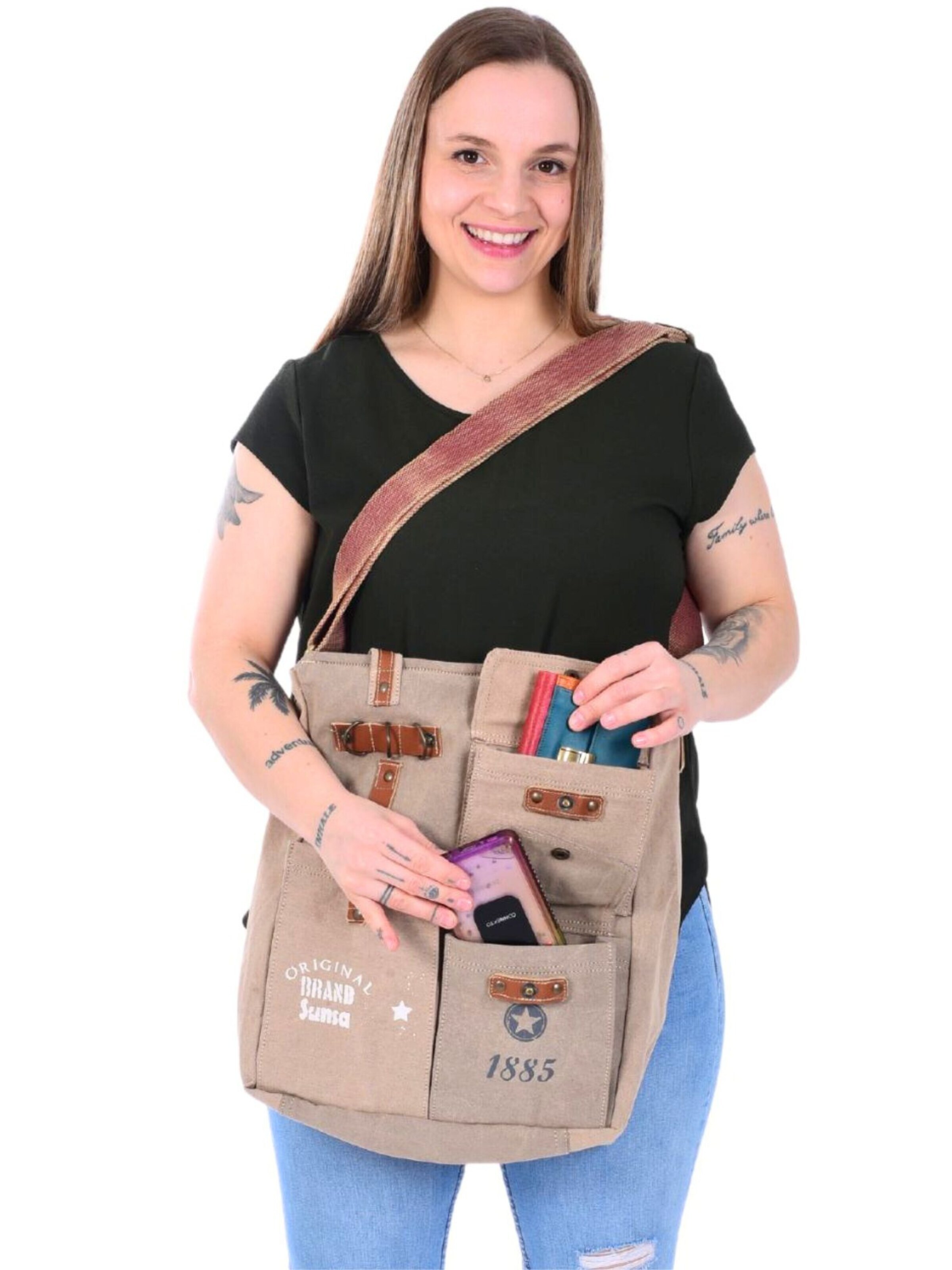 Sunsa Shopper 'Sunsa'‌‌ in Braun: Vorderseite