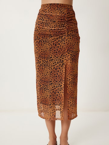 Happiness İstanbul Sukně – béžová: přední strana