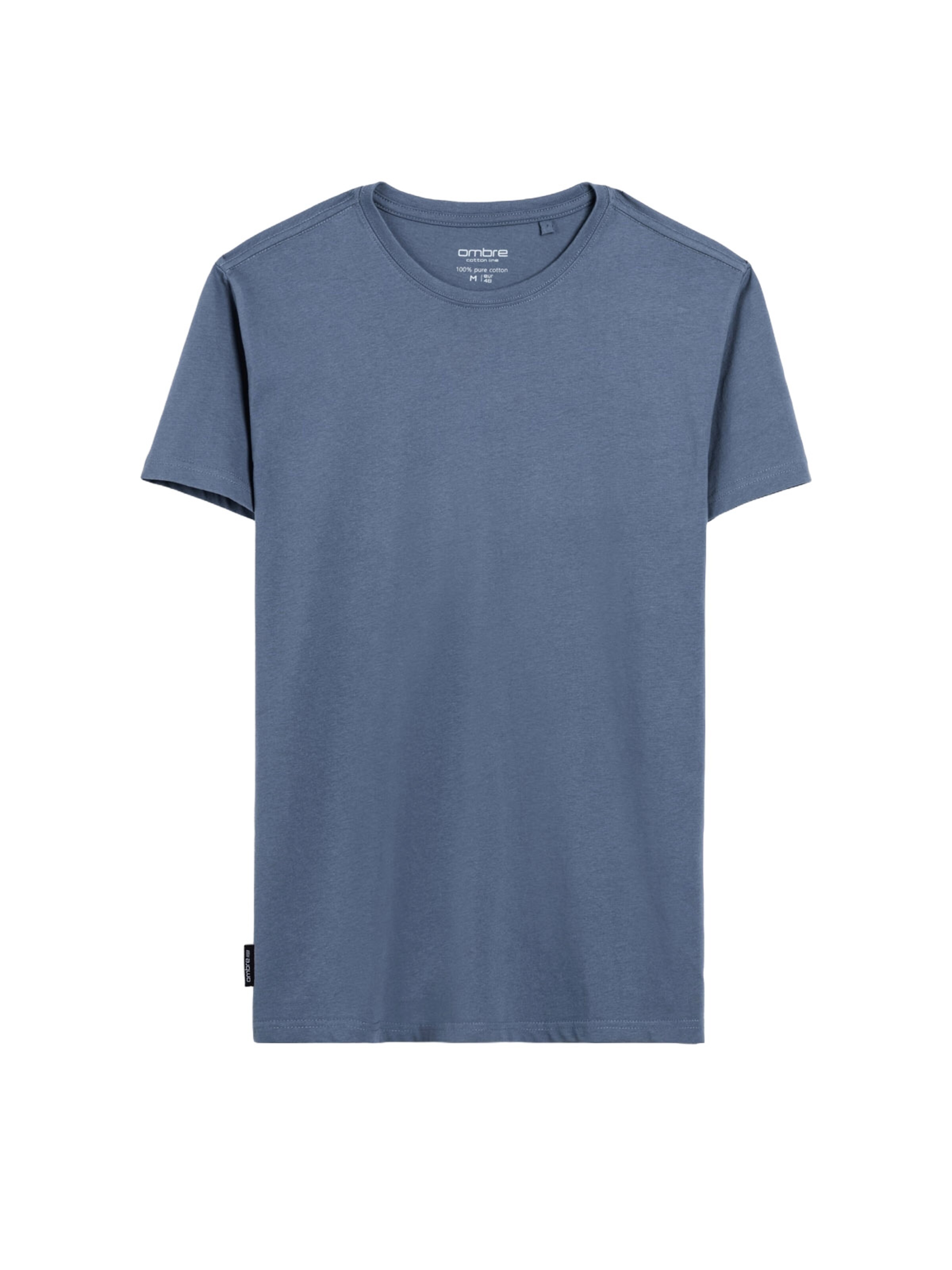 Ombre Shirt 'OM-TSBS-0146' in Blauw: voorkant