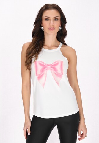 faina Top 'Fashion Look' in Wit: voorkant
