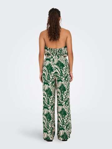 JDY Wide leg Trousers 'NILE LIFE' in Green