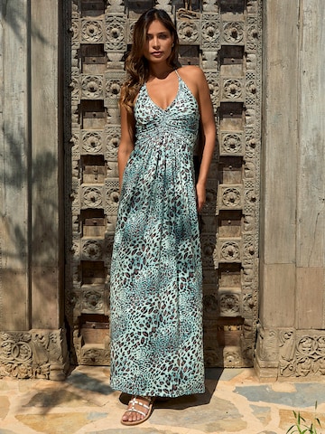 Robe 'Halter dress Panther' Chic by Lirette en bleu