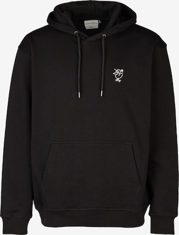 Cleptomanicx Sweatshirt 'Sketch Gull' in Black: front