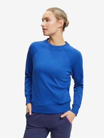 ESPRIT Sportief sweatshirt in Blauw: voorkant