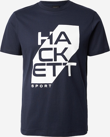 T-Shirt Hackett London en bleu : devant