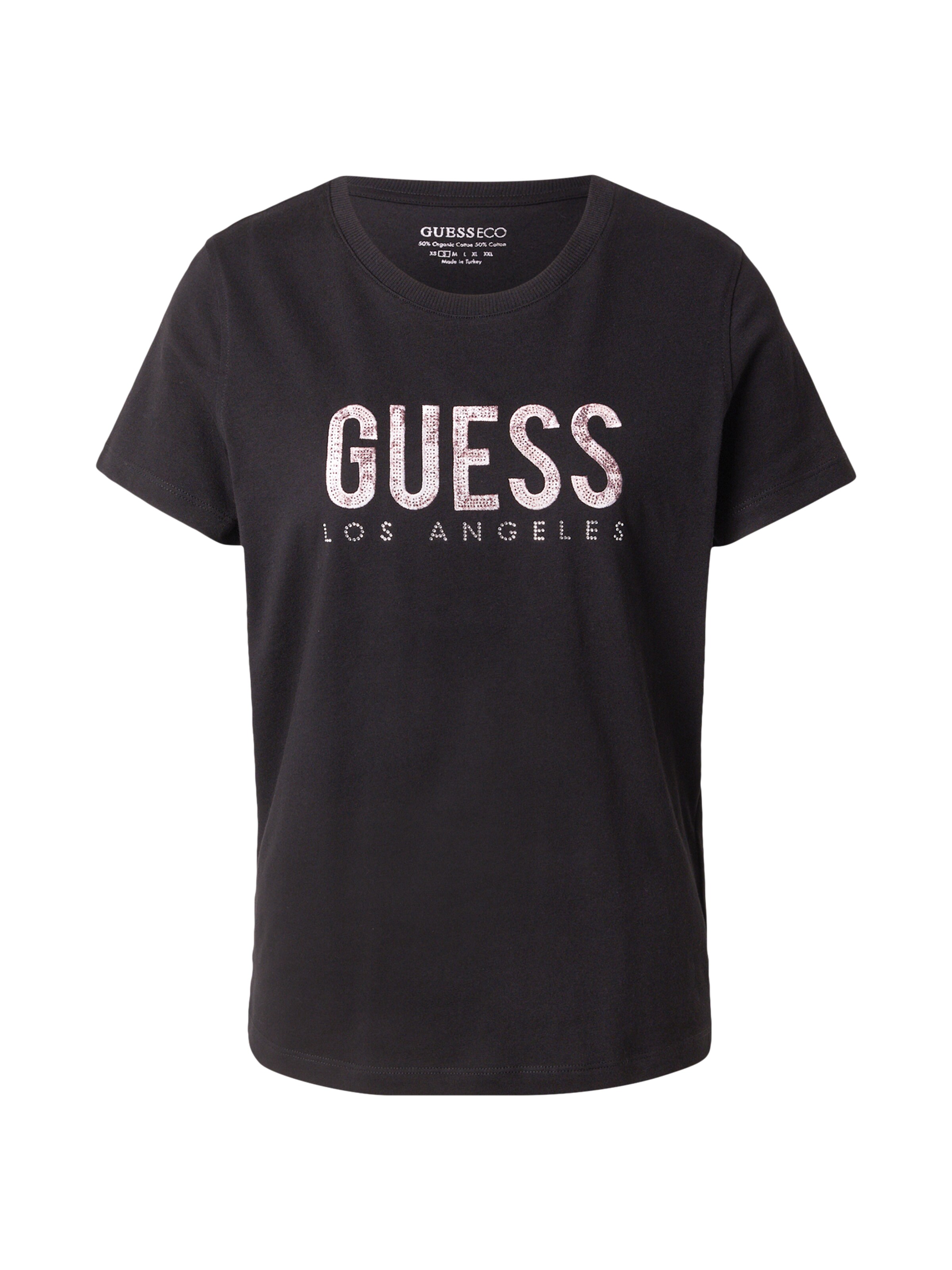 GUESS Shirt 'PYTHON' in Black: front