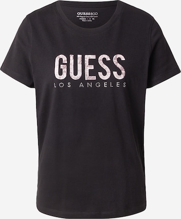 GUESS - Camiseta 'PYTHON' en negro: frente