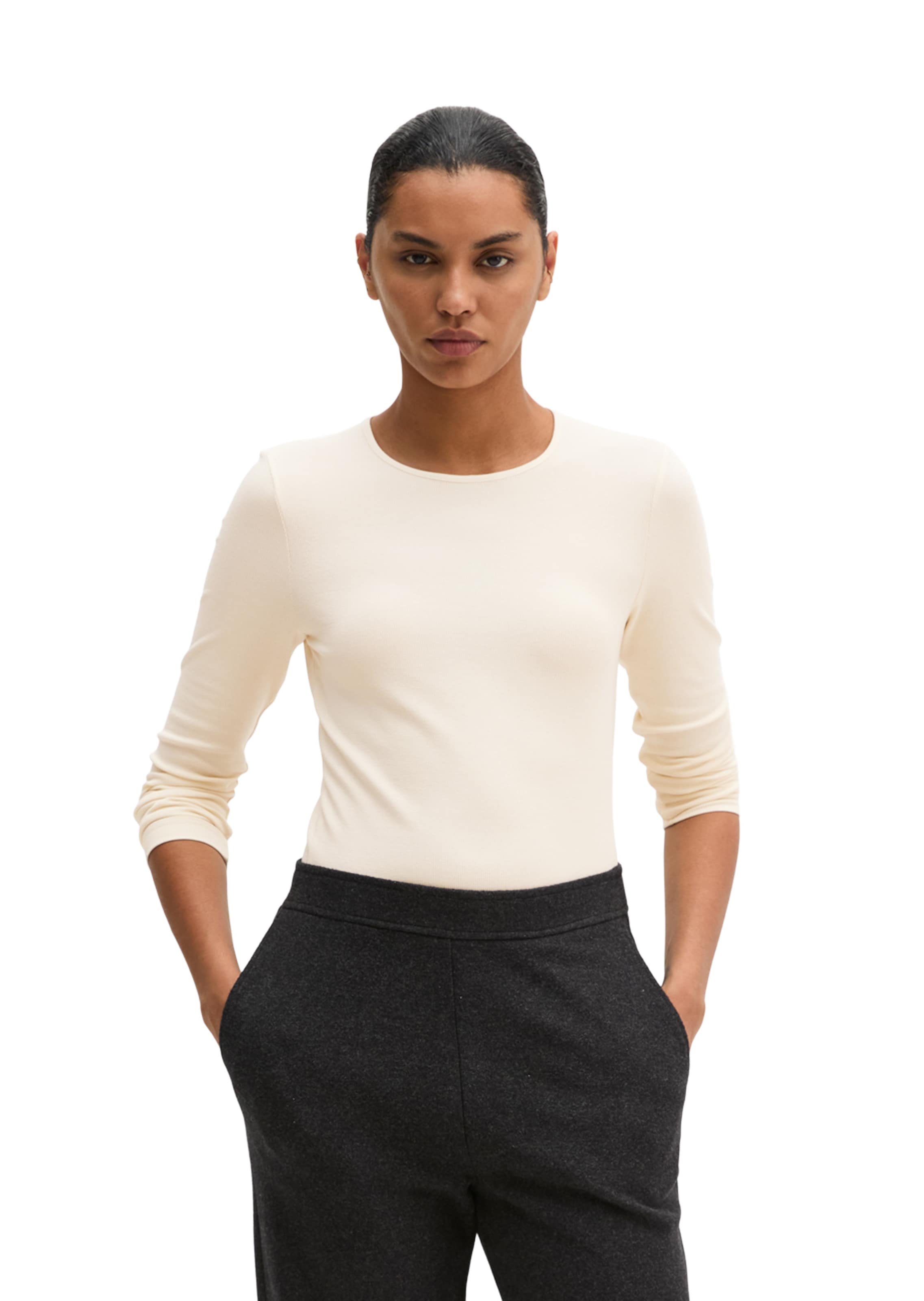 Marc O'Polo Shirt in Beige: voorkant