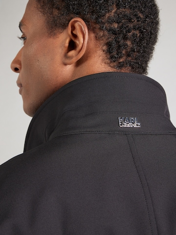 juoda Karl Lagerfeld Demisezoninis paltas