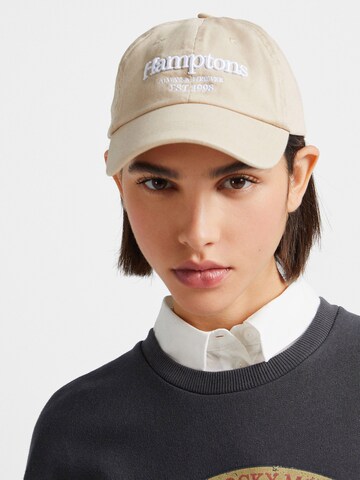 Bershka Cap in Beige