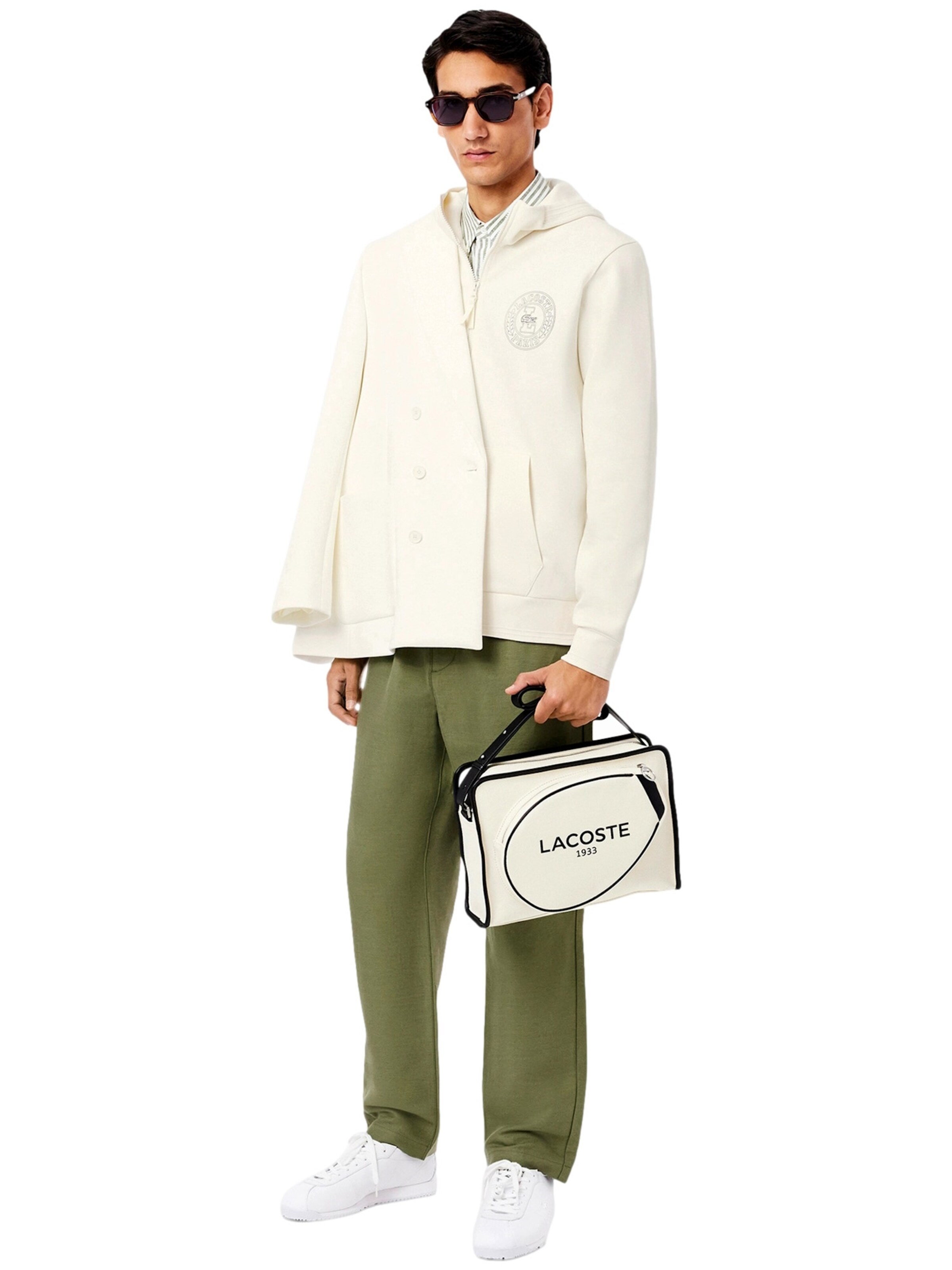 LACOSTE Sweatvest in Wit