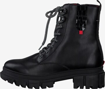 s.Oliver Lace-Up Ankle Boots in Black