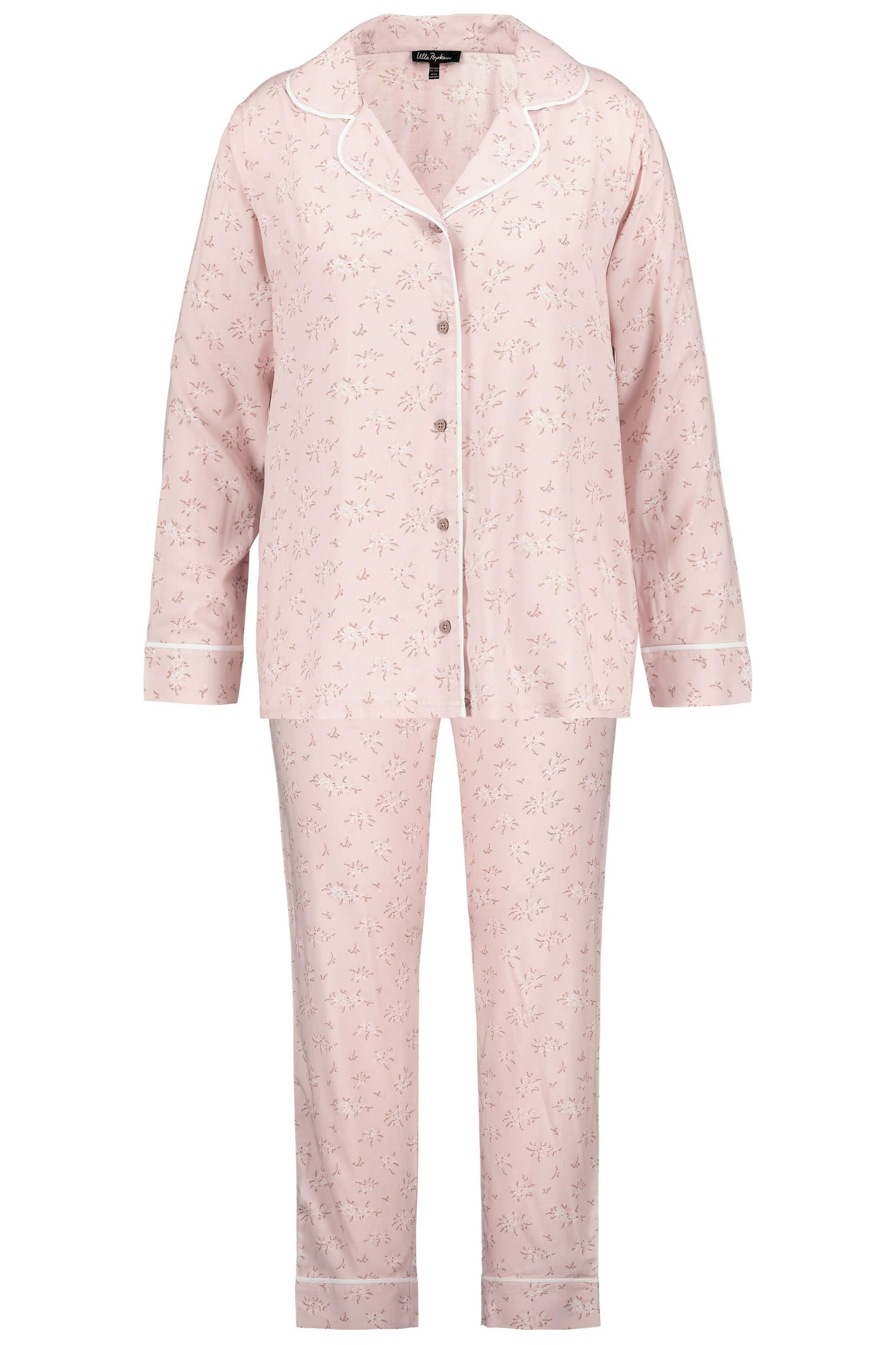 Frauen Wäsche Ulla Popken Pyjama '804231' in Pastellpink - KR99150