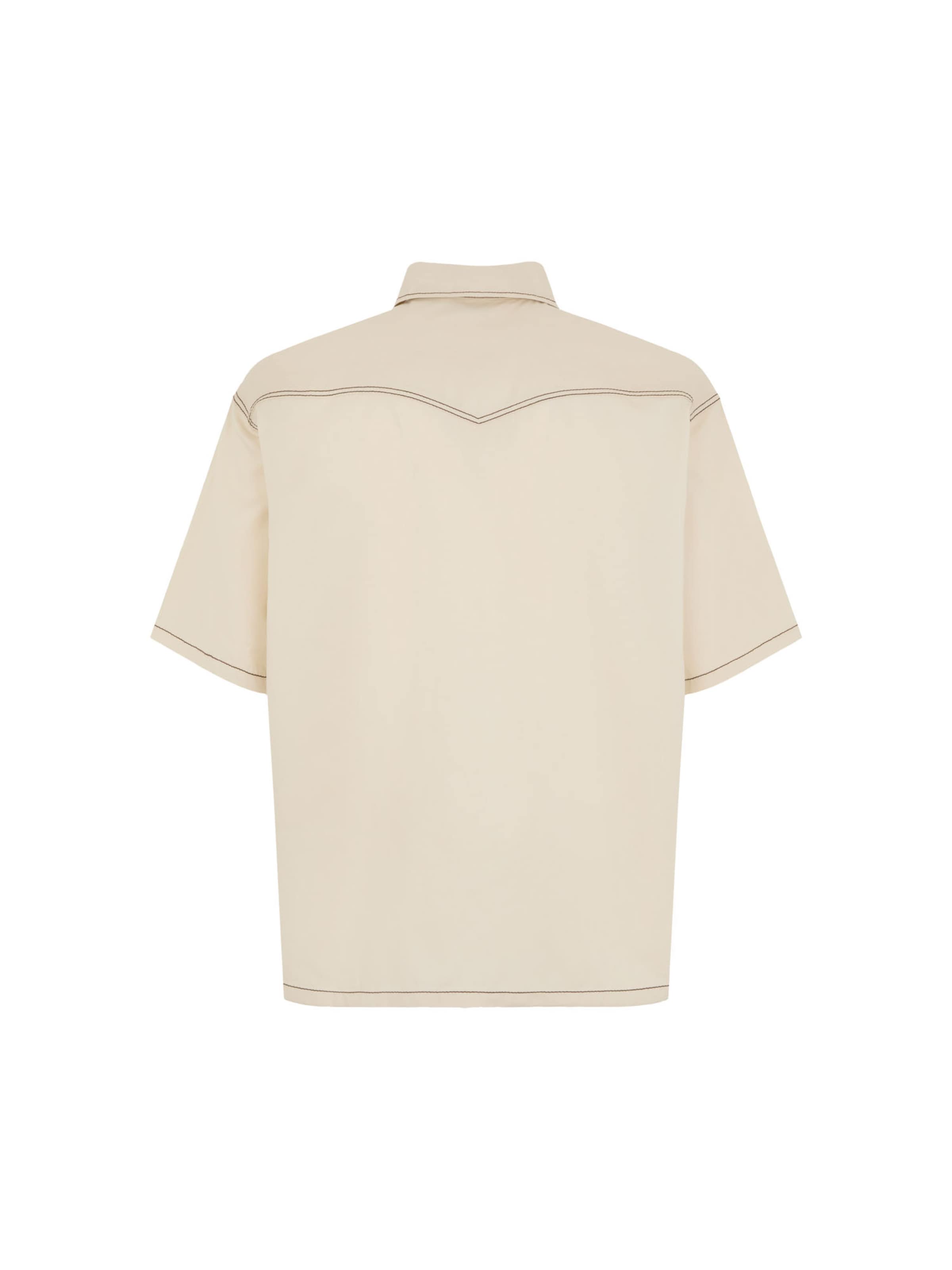 DICKIES Comfort fit Srajca 'RIVER RANCH' | bež barva