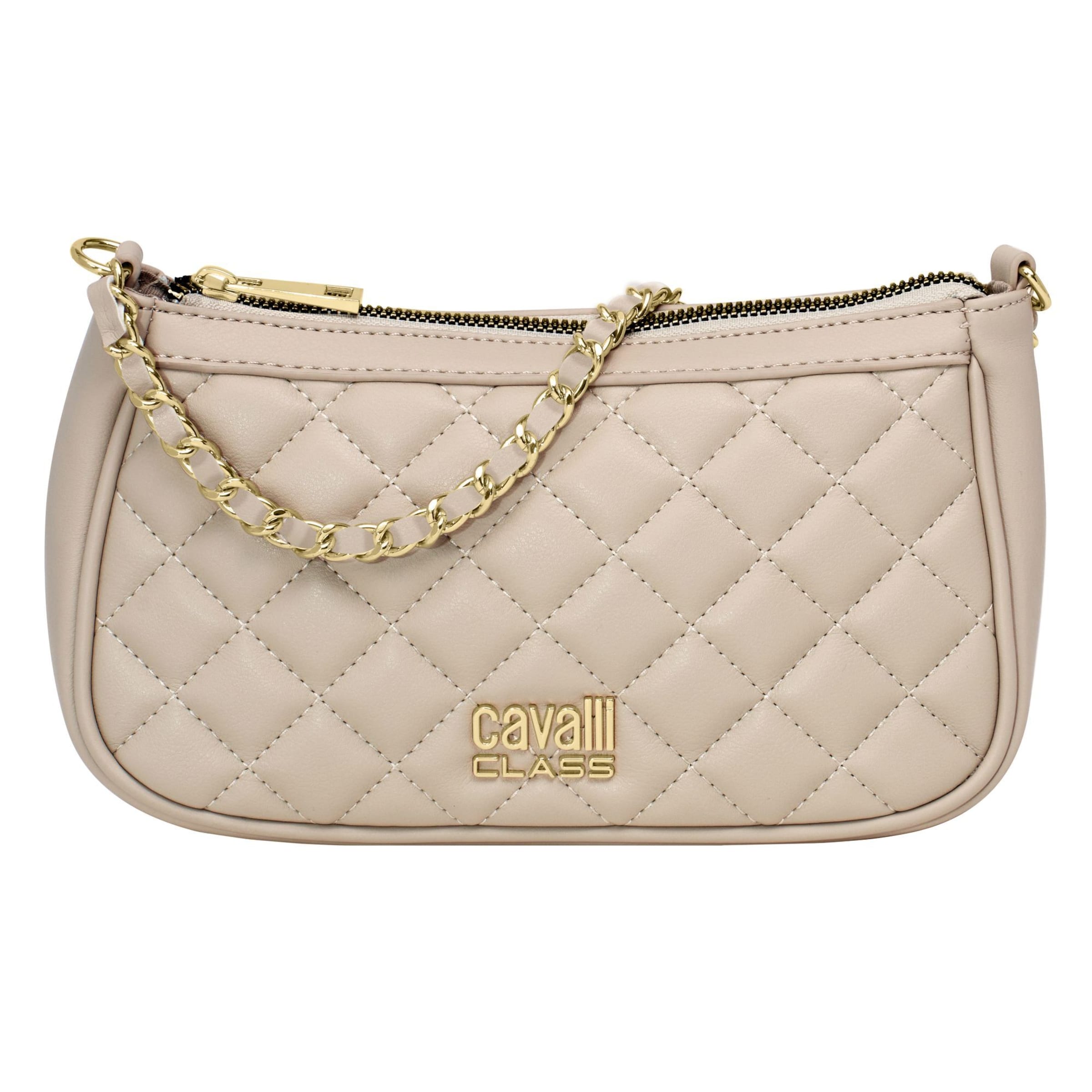Borsa a spalla 'Dorotea' di Cavalli Class in beige: frontale