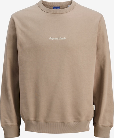 JACK & JONES Collegepaita 'JORNorrebro' värissä vaaleanruskea / valkoinen, Tuotenäkymä