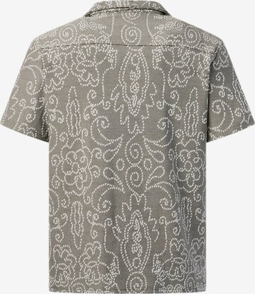 Denim Factory Button Up Shirt 'Resort' in Grey: front